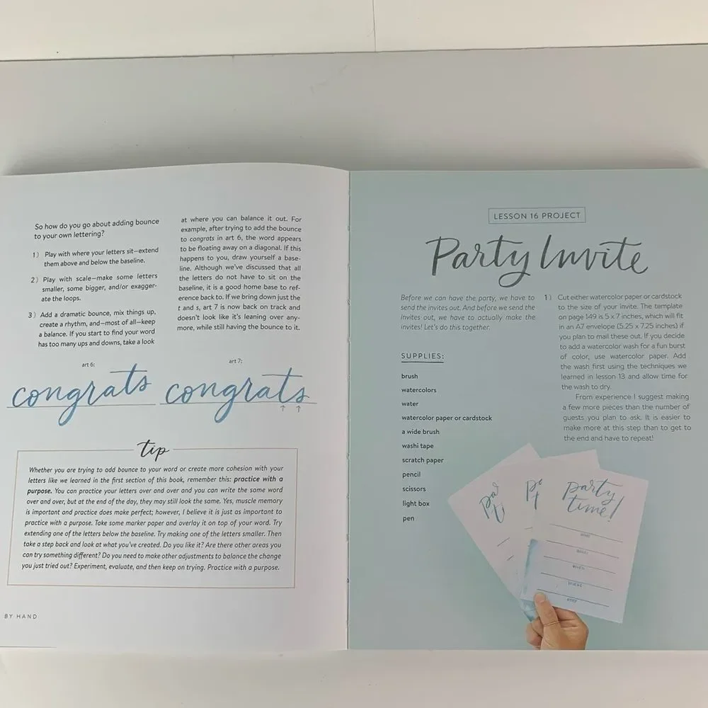 By Hand The art of modern lettering Nicole Miyuki Santo book Let’s make art